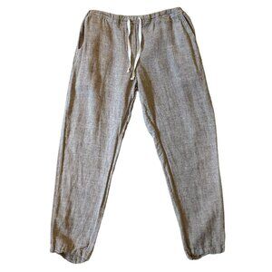 CP Shades Linen Cotton Blend Tan Beige Light Weight Joggers Women’s Small